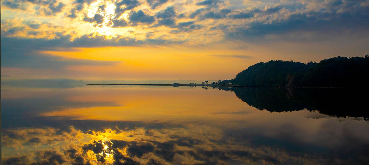 Solnedgang over Vejle Fjord