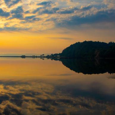 Solnedgang over Vejle Fjord